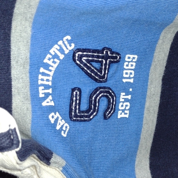 GAP Long-Sleeve Polo Shirt - Bright Blues and Nice, Heavy Material - Picture 3 of 5